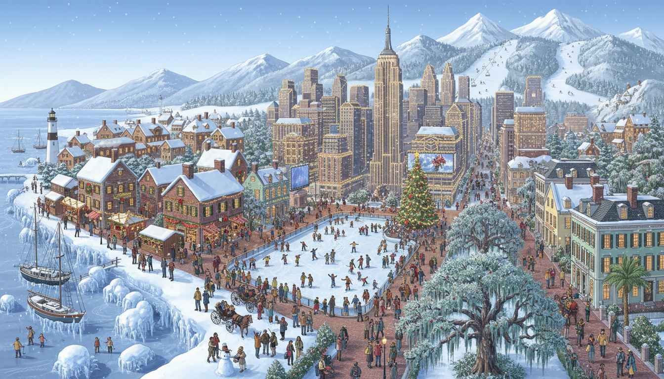 places to visit in the winter east coast